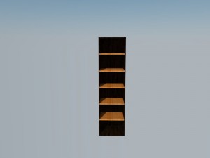 estante para libros Model 3D