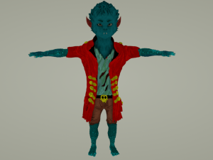 young wolfman Modelo 3D