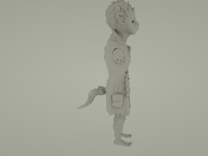 young wolfman Modelo 3D