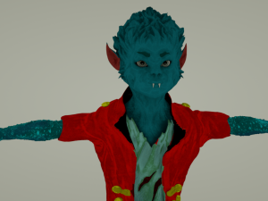 young wolfman Modelo 3D