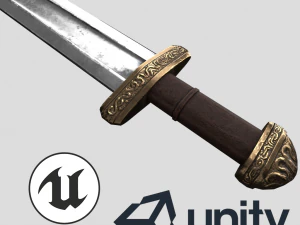 espada vikinga Modelo 3D