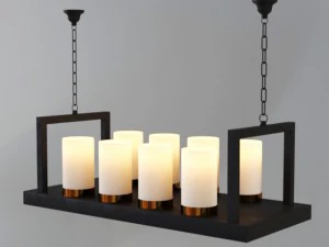 Deckenkerzenlampen 3D Modell