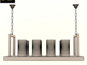 ceiling candle lamps 3D 模型