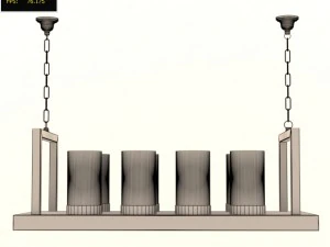 ceiling candle lamps 3D Model