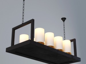 ceiling candle lamps 3D 模型