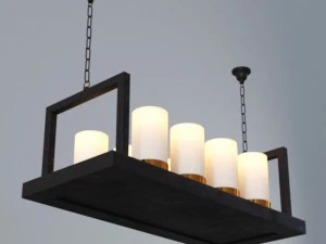 ceiling candle lamps 3D Model