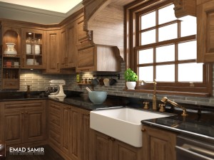 em classic kitchen 3D Model