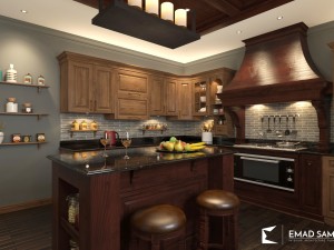 em classic kitchen 3D Model