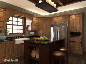 em classic kitchen 3D Model