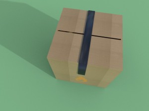 cardboard box 3D 模型