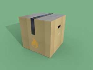 cardboard box 3D 模型