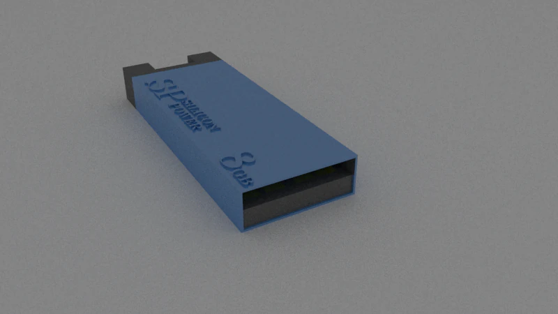 флеш-пам'ять USB 3D Модель .c4d .max .obj .3ds .fbx .stl .blend 