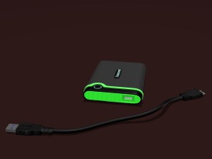 transcend 1tb portable harddrive 3D Model