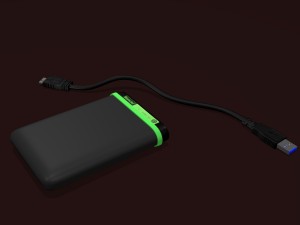transcend 1tb portable harddrive 3D Модель