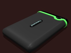 transcend 1tb portable harddrive 3D Модель