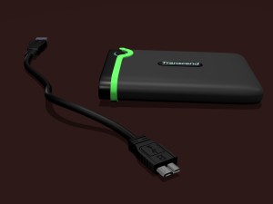 transcend 1tb portable harddrive 3D Модель
