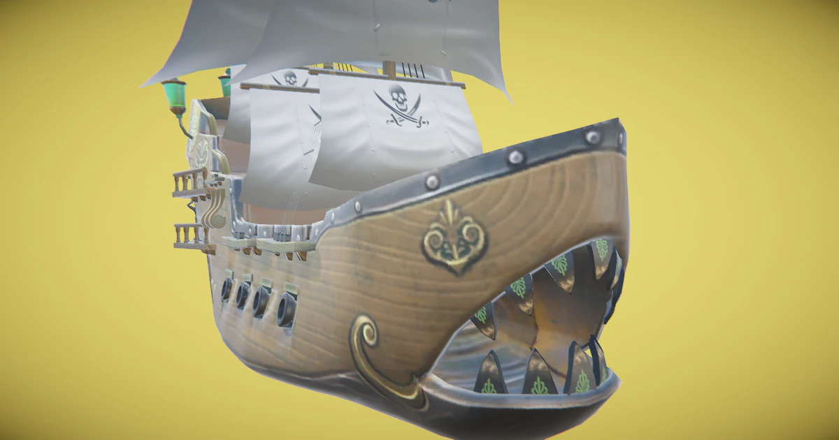 Monsterschiff 3D Modell .c4d .max .obj .3ds .fbx .stl .blend 