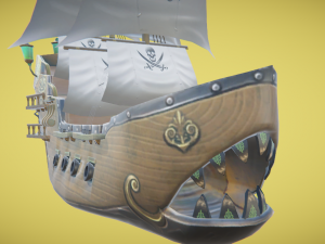 Monster ship 3D Model