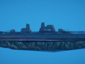 3d battleship shipwreck 3D Model