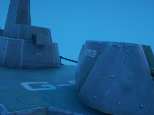 3d battleship shipwreck 3D Model
