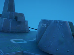 3d battleship shipwreck 3D Model