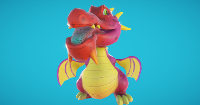 Baby dragon 3D Model .c4d .max .obj .3ds .fbx .stl .blend 