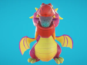 Baby dragon 3D Model
