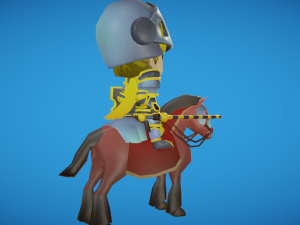 Toon knight animated 3D Модель