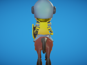 Toon knight animated 3D Модель