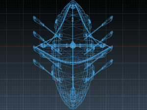 Viking ship stylized Modèle 3D