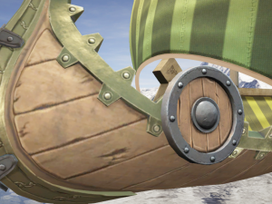 Viking ship fortified Modelo 3D