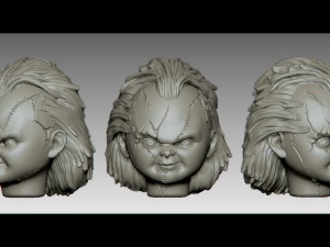chucky for 3d printing Model Cetak 3D