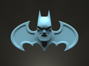 batman cartoon head on decorative stand 3D 打印模型