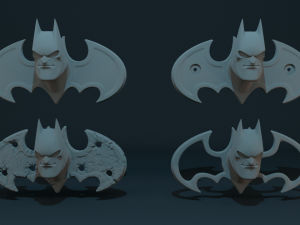 batman cartoon head on decorative stand 3D 打印模型