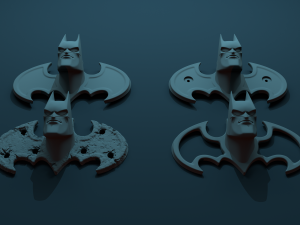 batman cartoon head on decorative stand 3D 打印模型