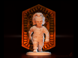 chucky and medalion 3D-printmodel