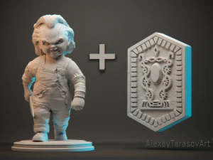 chucky and medalion 3D Print Model