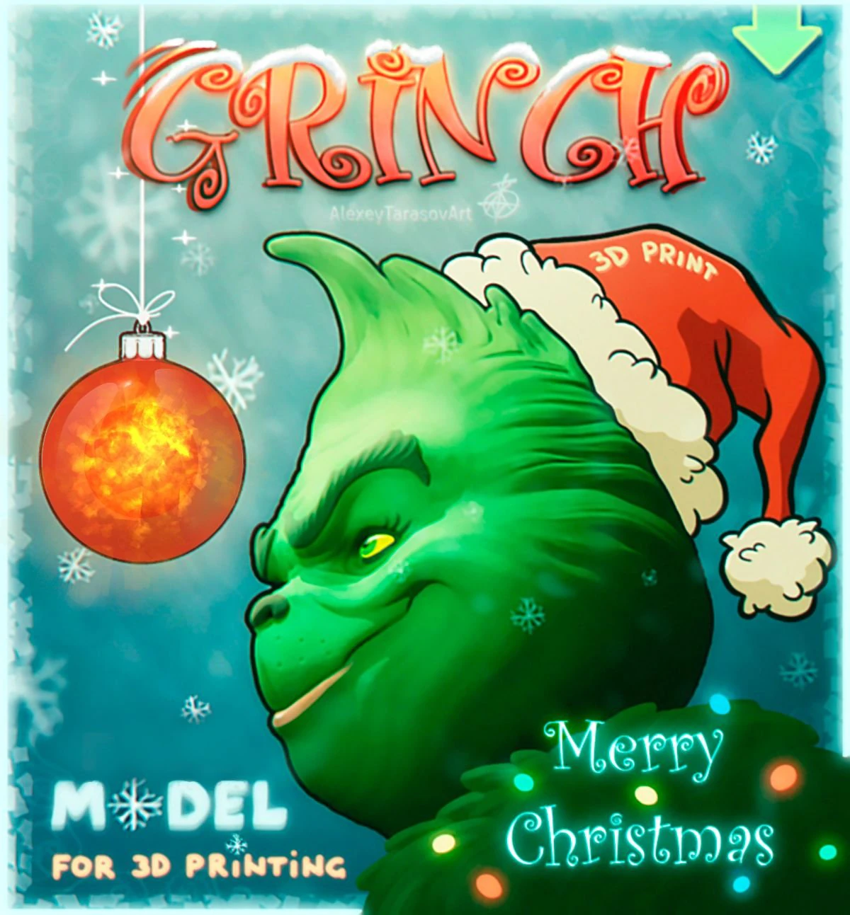 grinch stole christmas 3D Print Model .c4d .max .obj .3ds .fbx .stl .blend 