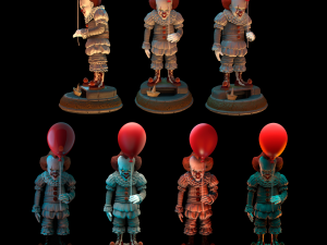 pennywise it Model Cetak 3D