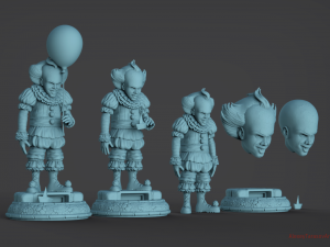 pennywise it Model Cetak 3D