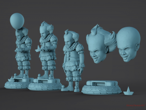 pennywise it Model Cetak 3D