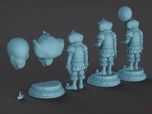 pennywise it Model Cetak 3D