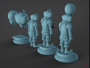 pennywise it Model Cetak 3D
