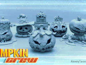 कद्दू हेलोवीन पैक 3D प्रिंट मॉडल