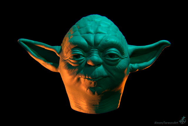 yoda head mask Modelo de Impressão 3D .c4d .max .obj .3ds .fbx .stl .blend 