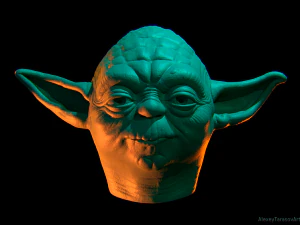 योडा हेड मास्क 3D प्रिंट मॉडल