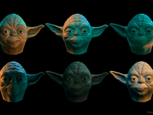 yoda head mask 3D Print Model
