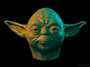 yoda head mask Modelo de Impressão 3D