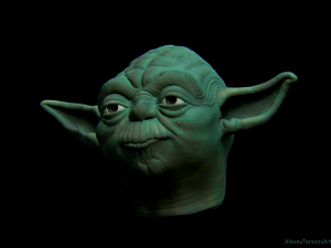 yoda head mask Modelo de Impressão 3D