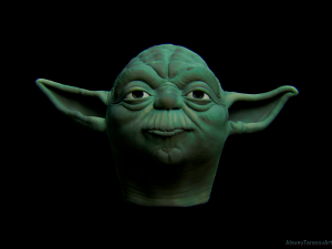yoda head mask Modelo de Impressão 3D